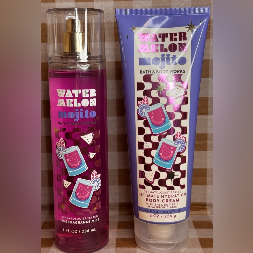 NEW B&BW 🍉 Watermelon Mojito 2 piece Full Size set includes body cream and more